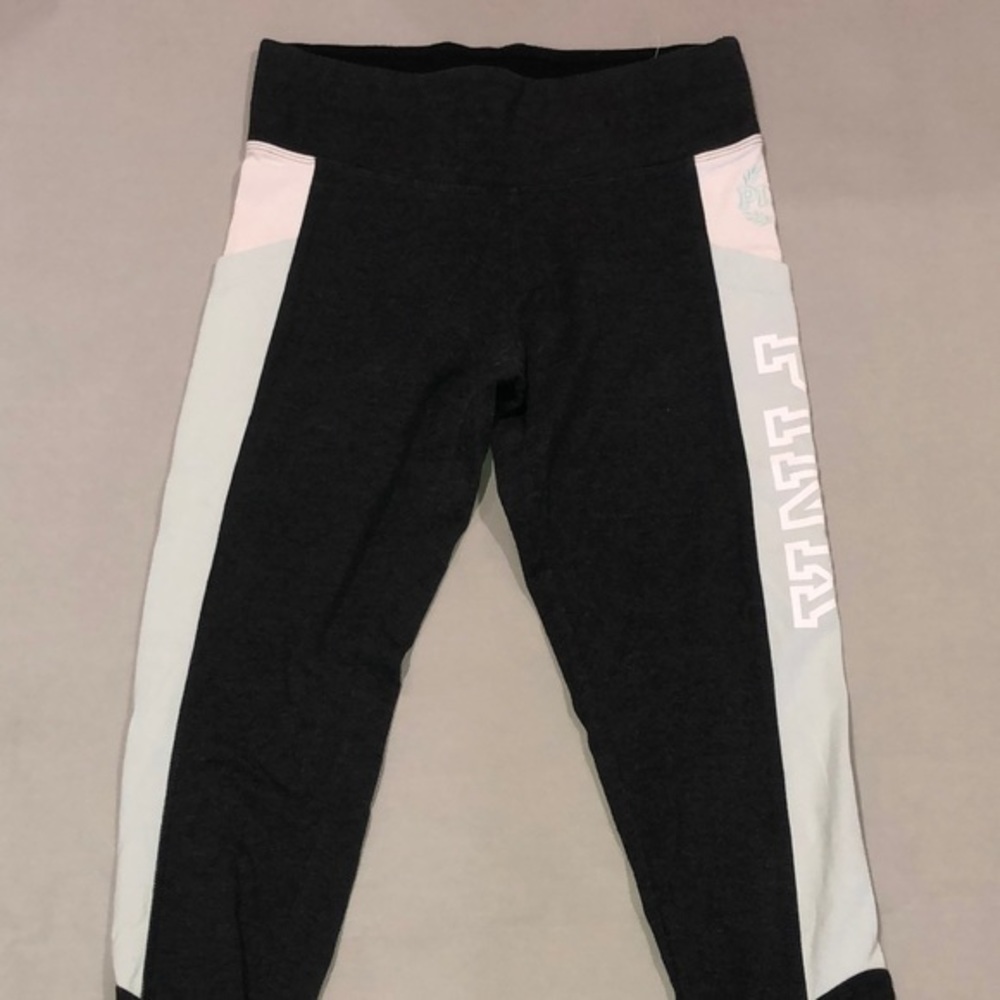 Pink Victoria’s Secret gray yoga pants